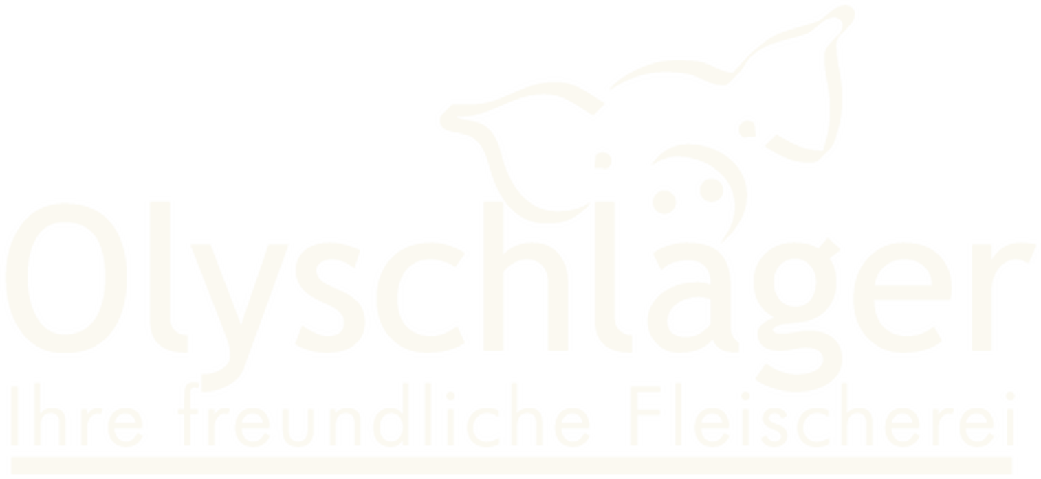 Logo einfarbig Creme auf Rot